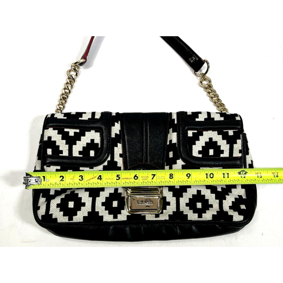 L.A.M.B‎ Gwen Stefani Black White Chain Shoulder Clutch Bag Edinburgh McGregor